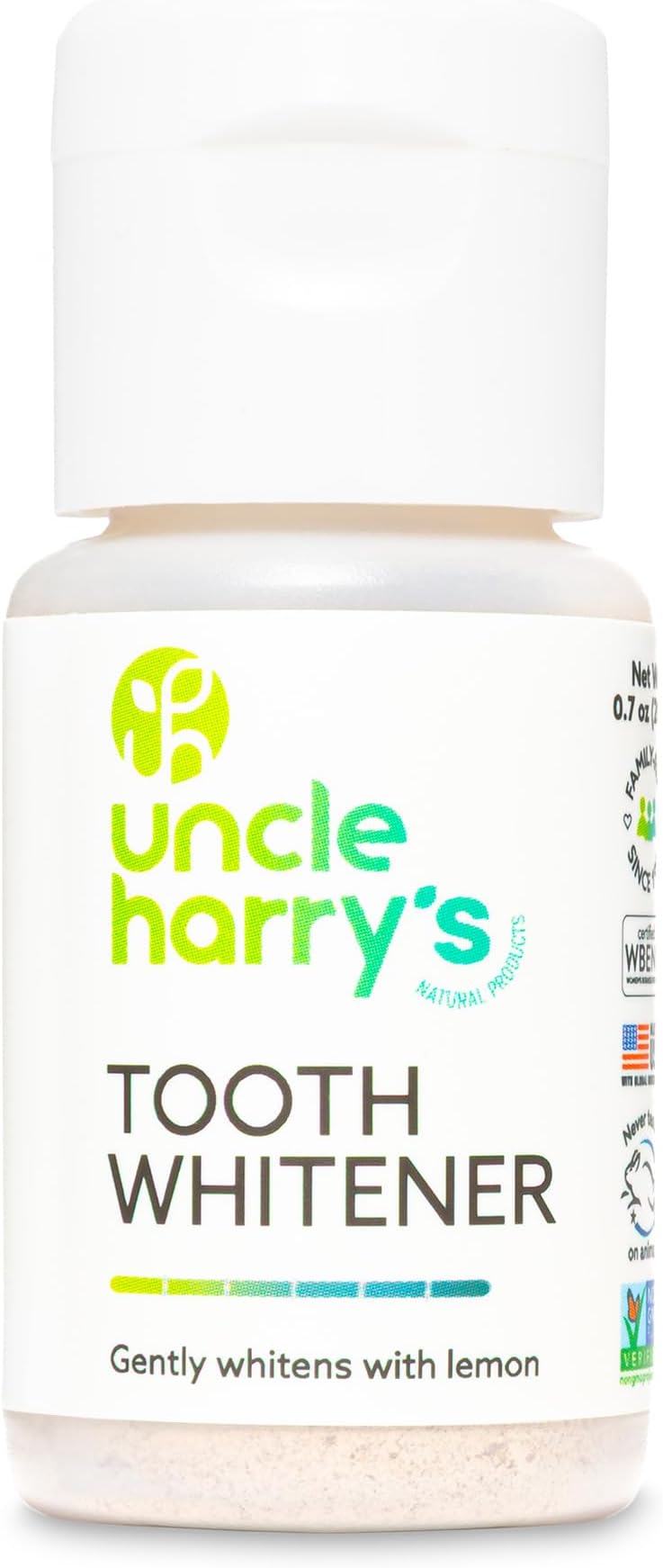 Uncle Harry's Spearmint Sensitive Teeth Whitening Toothpaste Polish | Natural SLS Free Freshens Breath & Promotes Enamel | Toothpaste Fluoride Free
