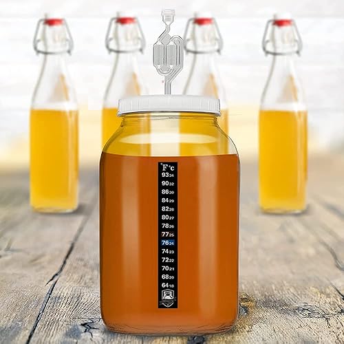 Miniatura 6 de Tarro de cristal con tapa de ojal y esclusa en forma de S