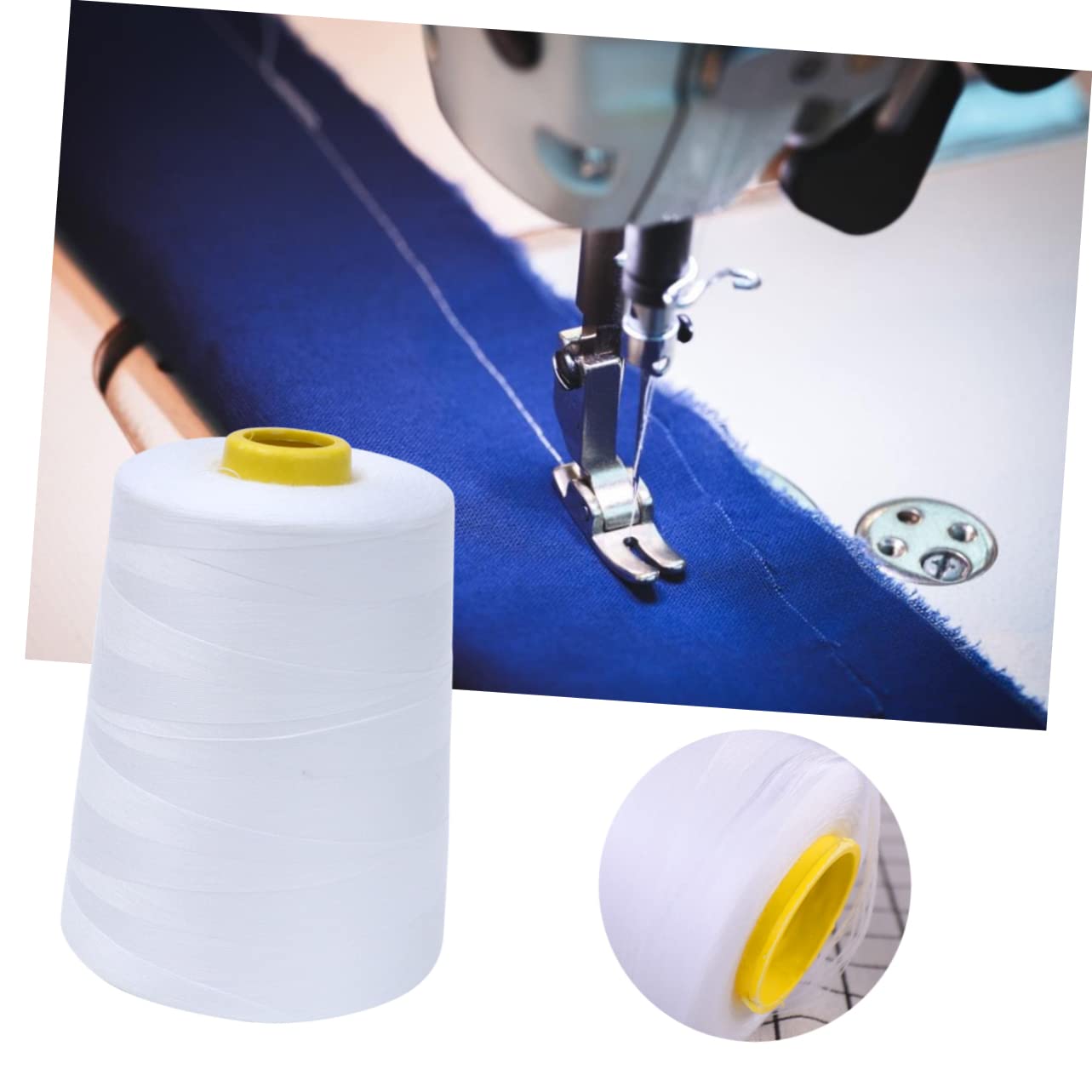 SHINEOFI 3 Series Hilo De Coser Herramientas Negro Jaspeado Acolchado Hilo De Base De Carrete De Bordado Stitching Hilo Para Coser Tela Costura Y Confeccion Línea De Costura 2 Piezas X 3