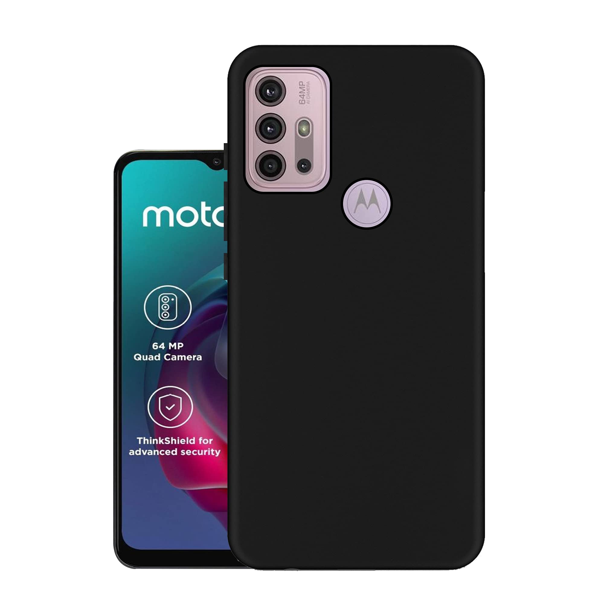 HELLO ZONE Exclusive Matte Finish Soft Back Case Cover for Motorola Moto G30 - Black (B091Y3WNH4) Amazon Price History, Amazon Price Tracker