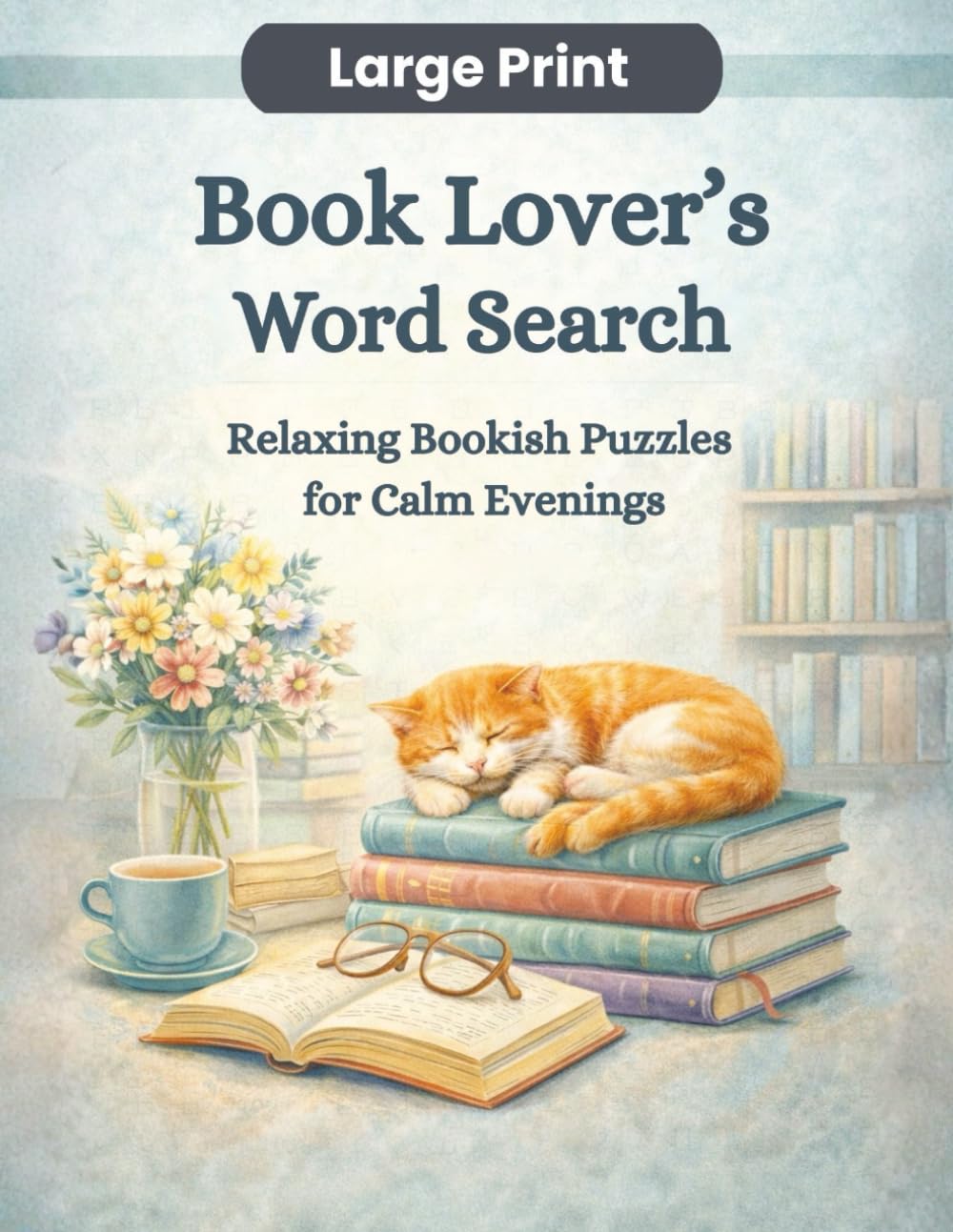Book Lover's Word Search: Relaxing Bookish Puzzles for Calm Evenings (Large Print Puzzle Collection)