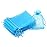 Bezall 50Pcs Lake Blue Organza Bags 3x4 Inch, Small Mesh Bags Drawstring Gift Bag Baby Shower Wedding Party Favor Bag Jewelry Candy Pouches