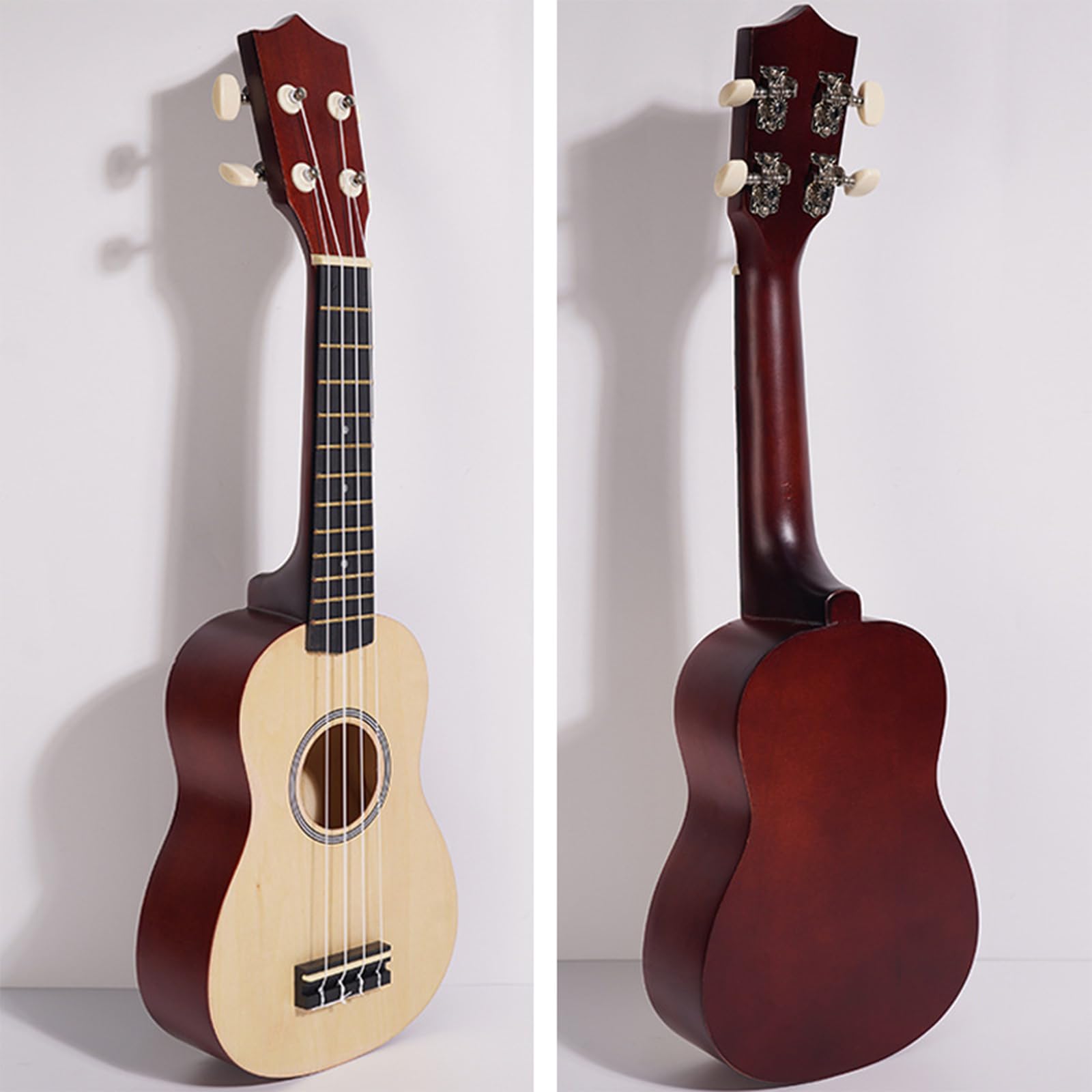 Ukulele classico da 53,3 cm, facile da trasportare per principianti, struttura in legno, adatto per studenti e artisti all'aperto
