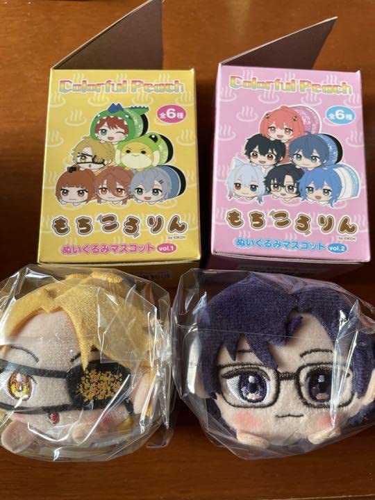 カラフルピーチもちころりんぬいぐるみマスコットBOX 6個入り