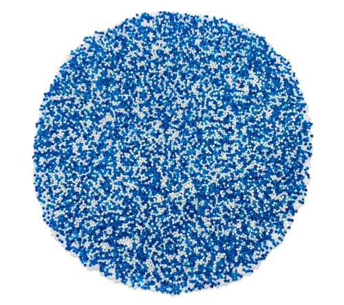 Mystic Sprinkles The Big Game Nonpareil Mix 3.8Oz Bottles (Blue & White) #TOP3