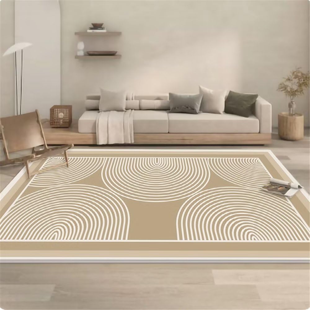 Tapis enfant chambre fille ou garçon gris à rayures 60x90