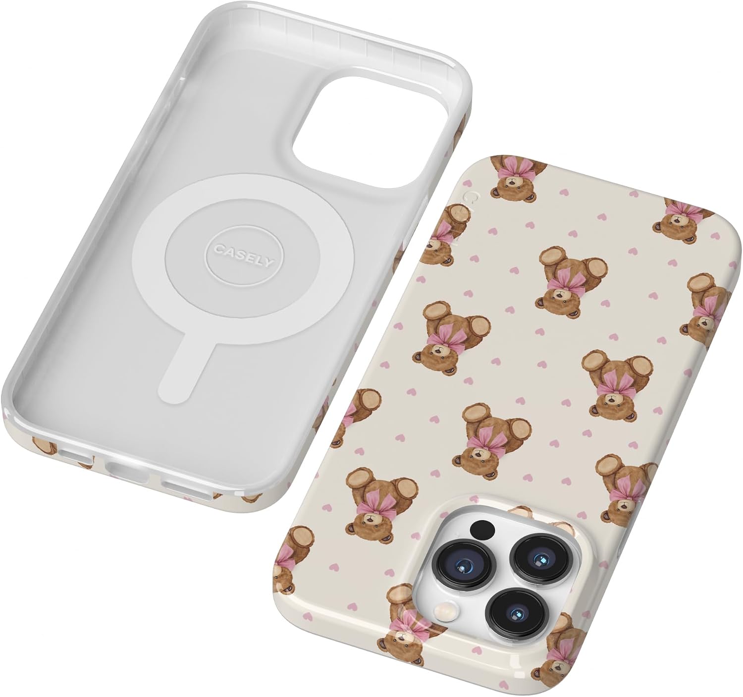 Casely iPhone 14 Pro Max Case | Cuddle Up | Teddy Bear | Compatible with MagSafe | Classic Ultra Slim Design