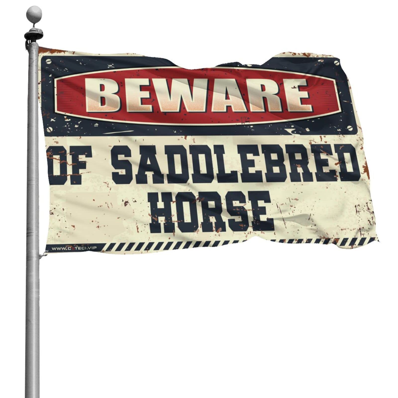 Drapeau de cheval drôle pour chambre et décoration de dortoir 152x244 - 6