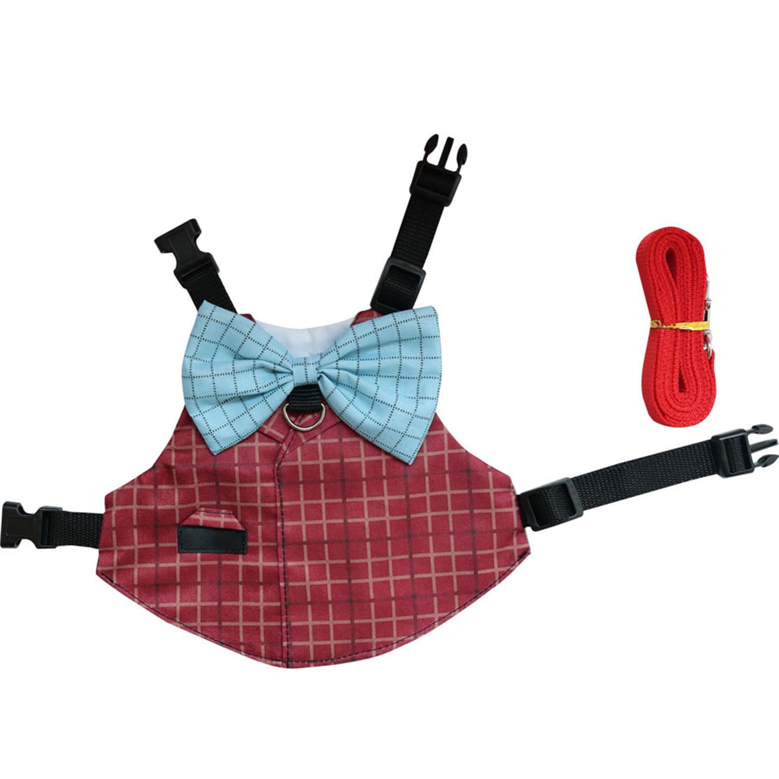 HUANGANG Adjustable Rabbits Suit Harness Elastic Leash for Rabbits Vest Easy Control Rabbits Harness Leash Rabbits Suit