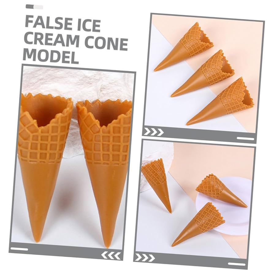 Amazon.co.jp: Vaguelly 72個迷你仿真脆皮甜筒アイスクリーム