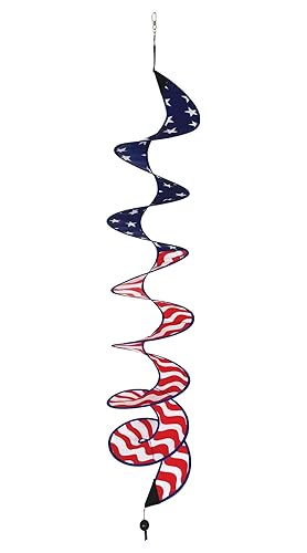 In the Breeze 5176 48" Stars and Stripes Curlie Spinner-Outdoor