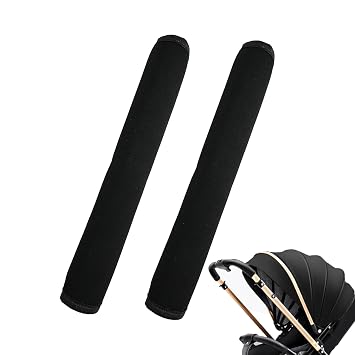 2 Pack Stroller Handle Cover11.02 * 5.51 inches, Replacement Baby Stroller Handle Pads, Handle Sleeve Cover for Baby Stroller Pushchair, Pushchair Armrest Dust Proof Handle Sleeve