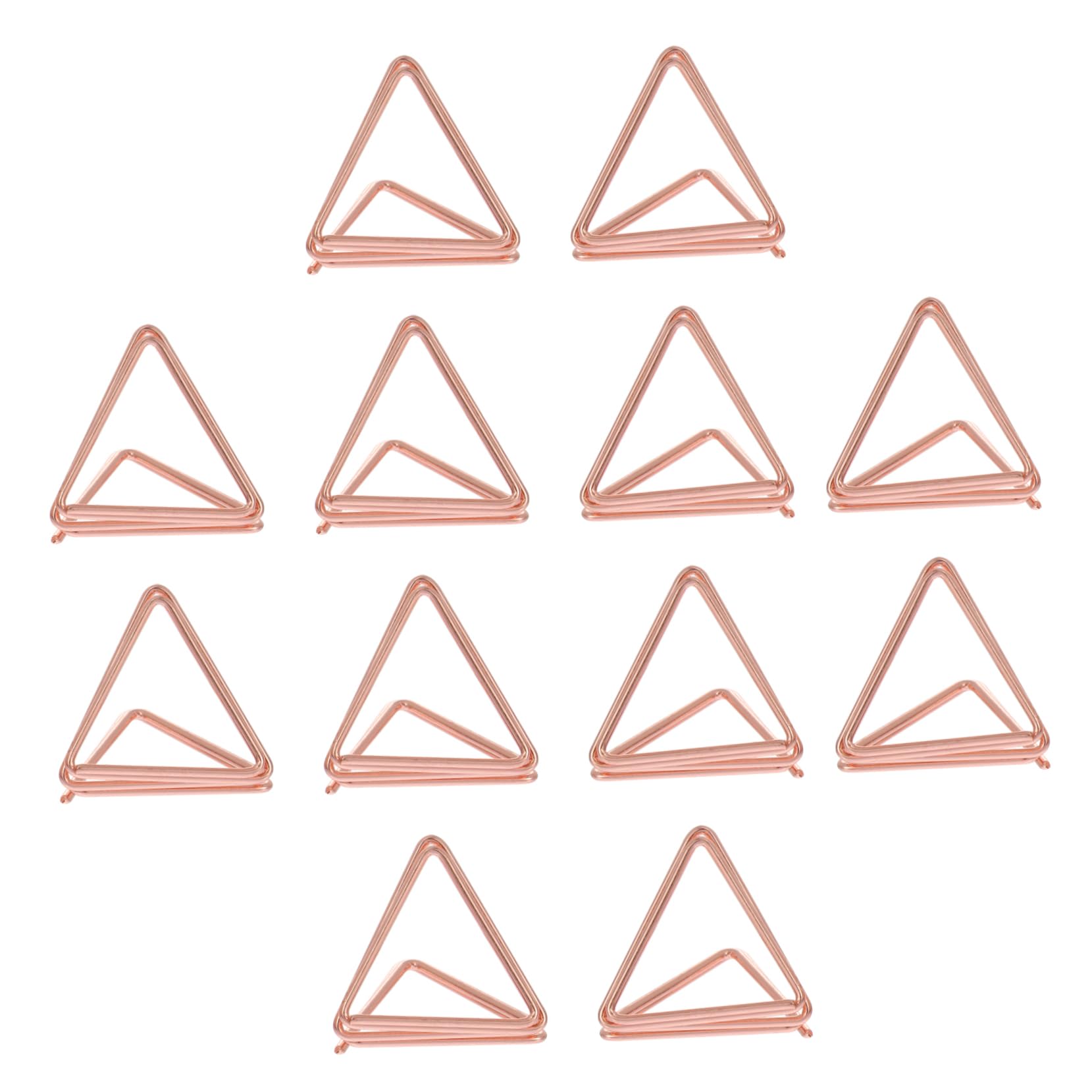 LALAFINA 25Pcs Double Triangle Memo Clips Creative Photo Display Holders for Weddings Parties and Home Decor Desktop Ornaments for Notes and Photos