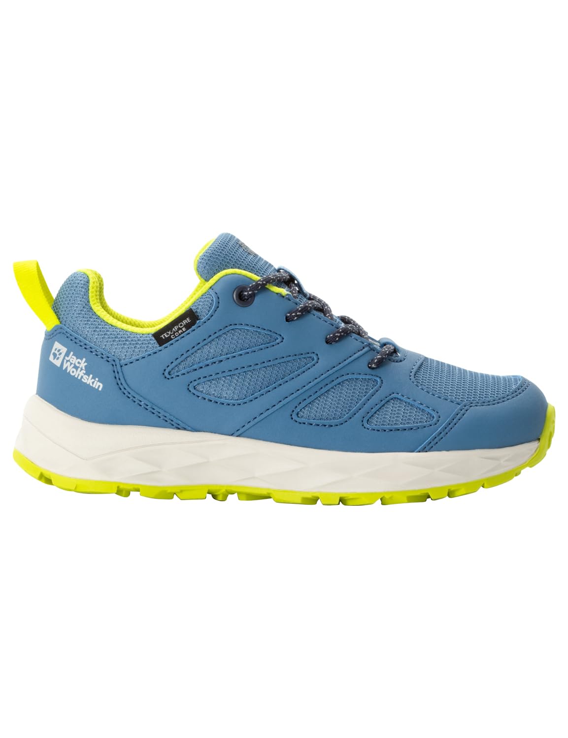Jack Wolfskin Unisex Children's Woodland 2 Texapore Low KWalking Shoes, Elemental Blue, 8.5 UK