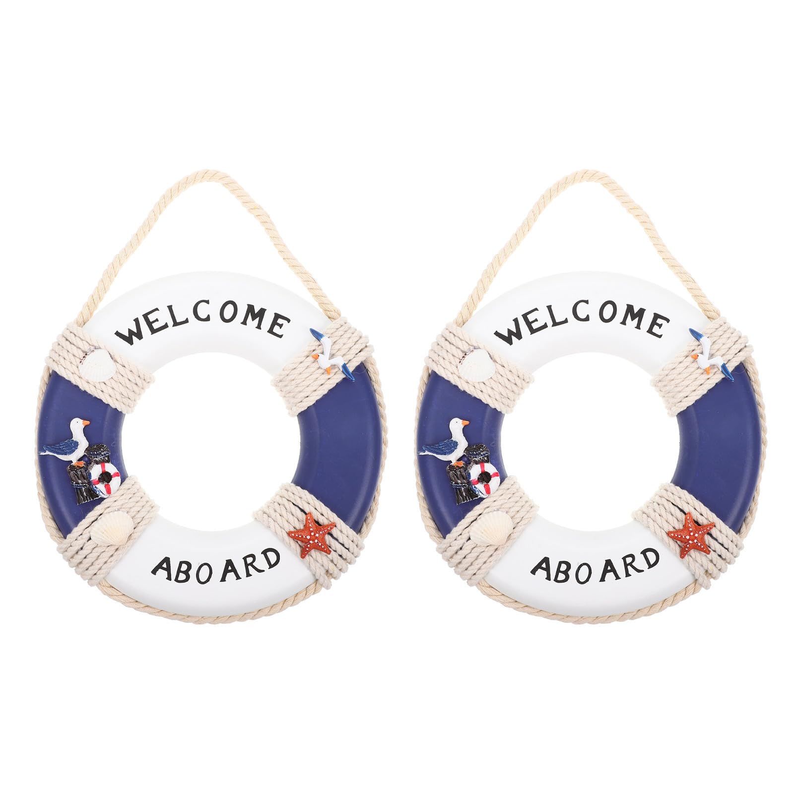 Accessoires plage TOKIDNY bouée décoration murale bois - 8