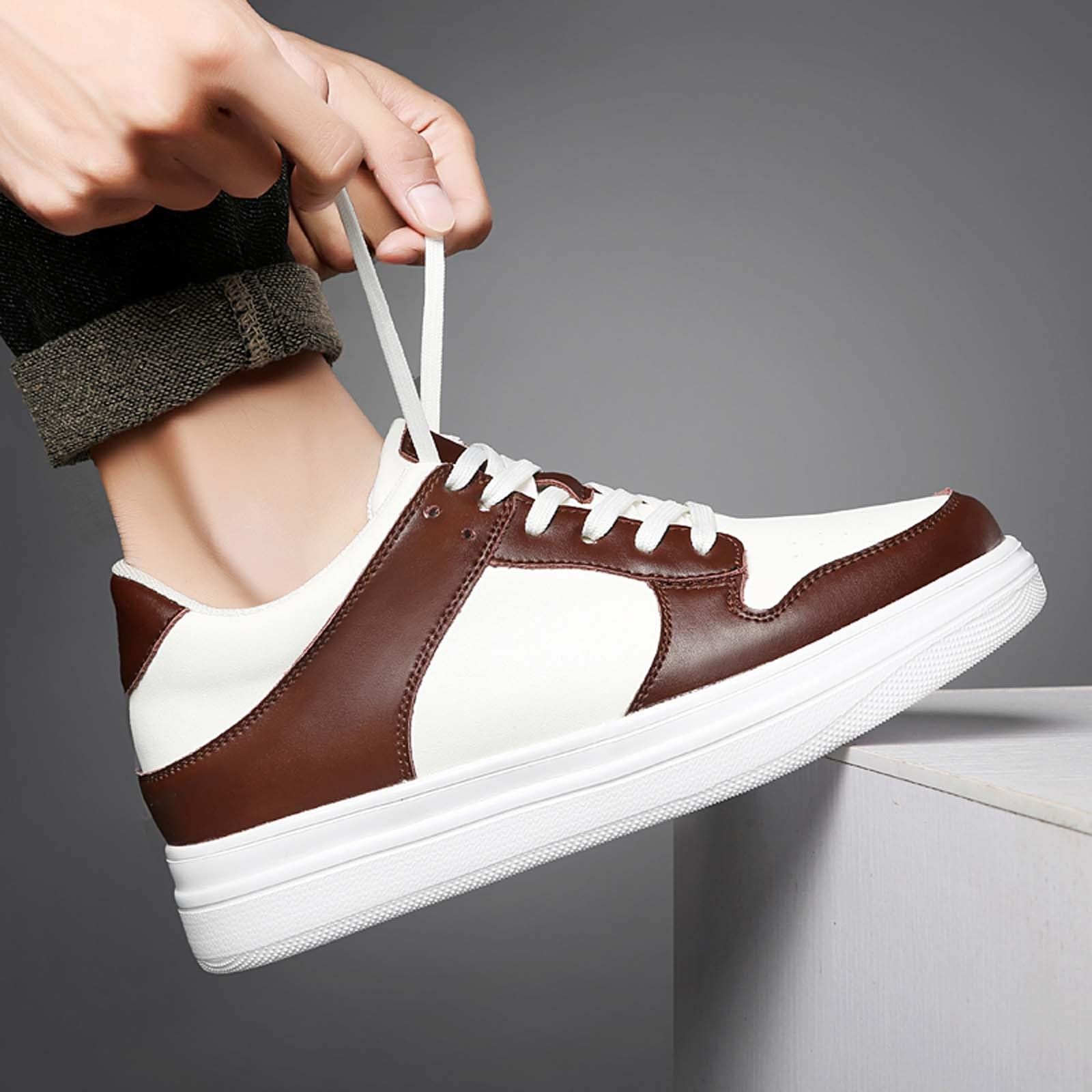 Zapatillas Hombre Seguridad Zapatillas Hombre Blancas Vestir Zapatos Verano Casual Zapatos Casuales Plantilla Gruesa Uso Diario Comodidad Estilo Summer Shoes For Men Correr