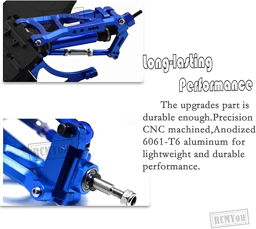Miniatura 6 de RC Upgrades Part para 110 Slash 2WD, eje de transmisión CVD, brazo de suspensión delantero trasero de aleación, bloque de rueda, bloques de