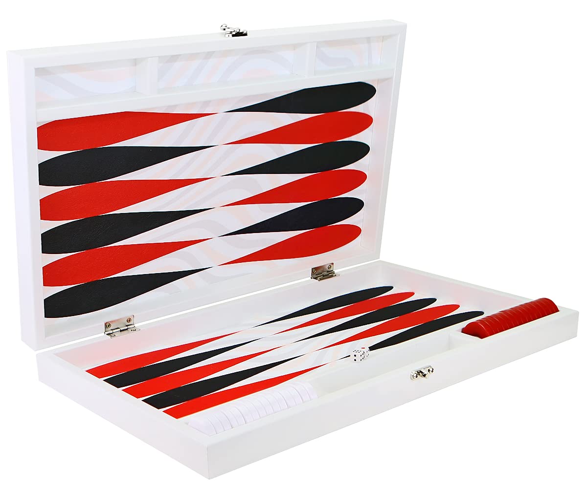 Luxus Designer Backgammon Tavla XXL Gesellschaftsspiele Illusion