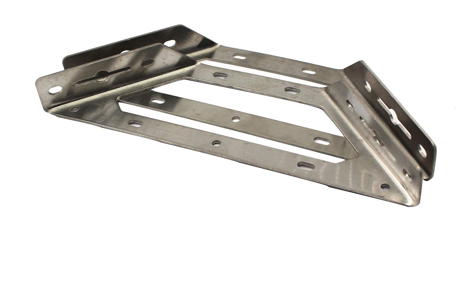 304 Stainless Steel multifuctional Corner Bracket Heavy Duty Triangle Bracket Shelf Rack Cabinet Brace Large Size Pack of 2 pcs