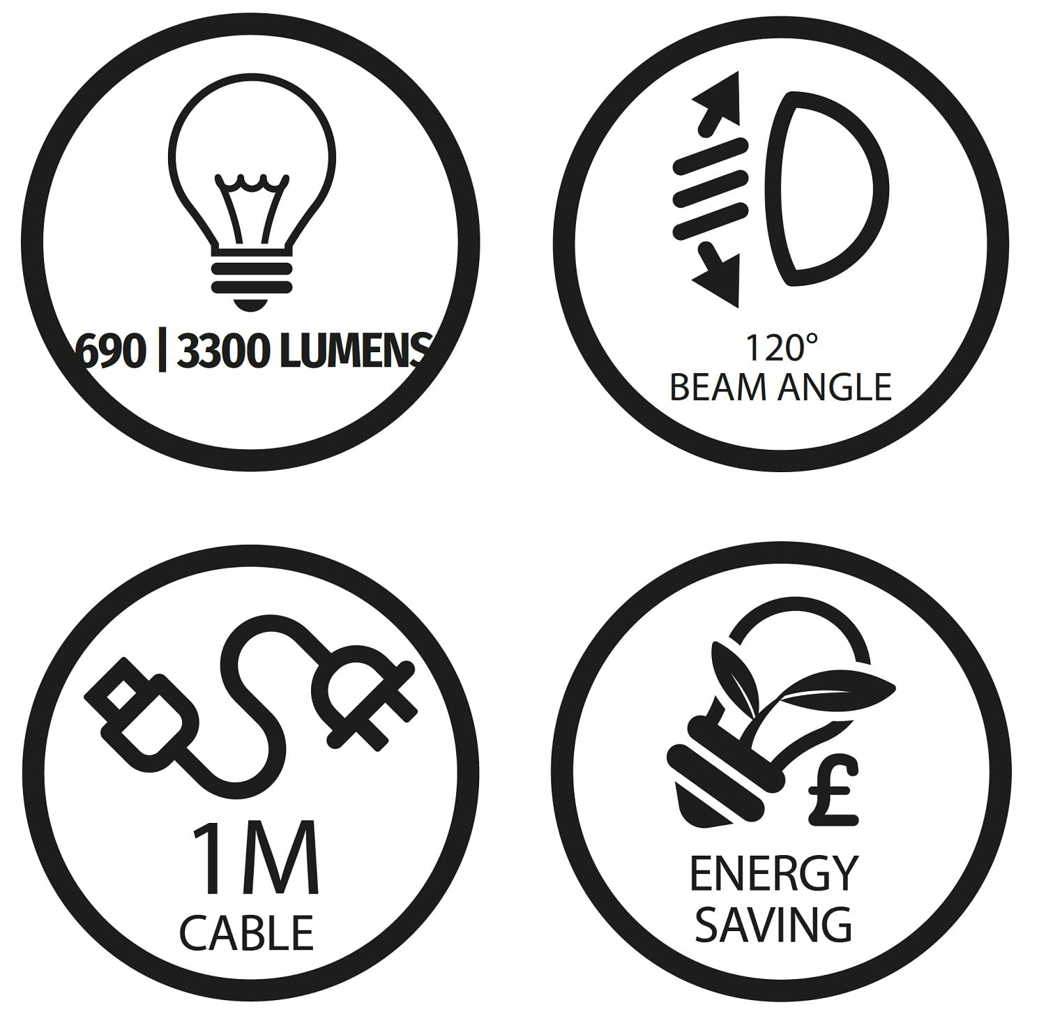 Bright Source All in One LED Commercial Downlight, White, 10W/15W Switchable Wattage - Image 3