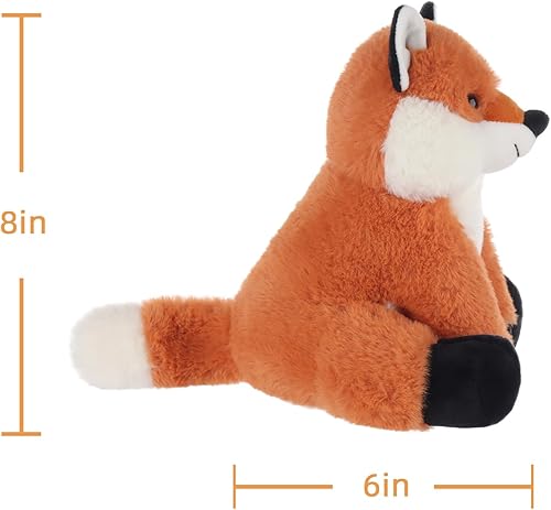 Miniatura 9 de Apricot Lamb Juguetes de peluche de zorro, suave, perfecto para niñas y niños, zorro amarillo