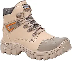 Botina Feminina Bota Coturno De Segurança Trabalho Epi Com C.a Original (AREIA, BR, Adulto, Numérico, 37)