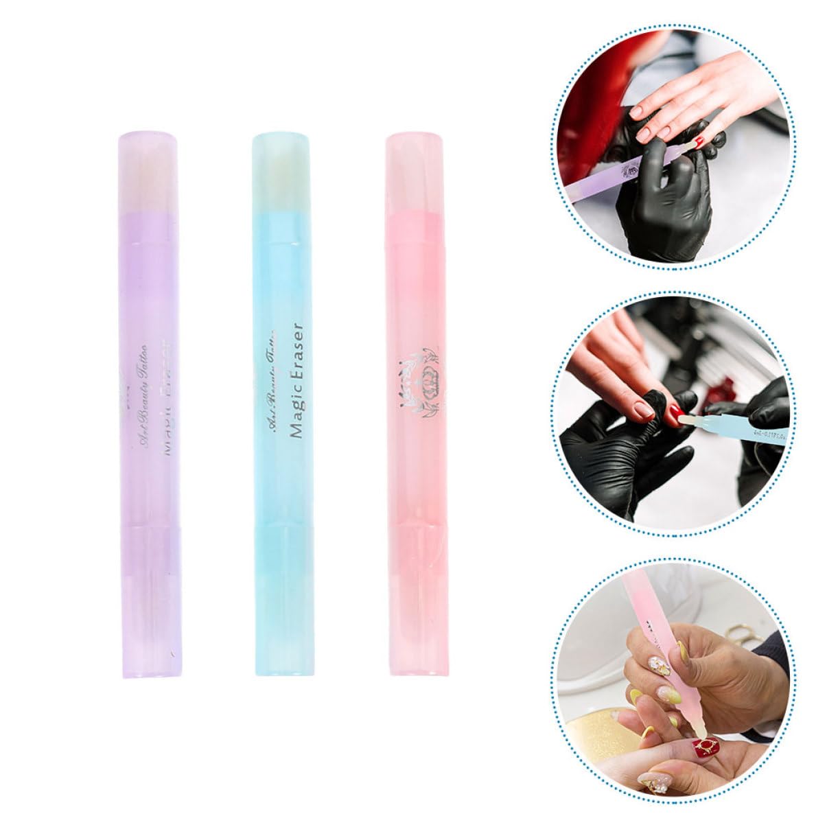 Healvian 12piezas De Esmalte Reutilizable De Bolígrafos Para Manicura De Limpieza y De Esmalte Para Doméstico y Salones De