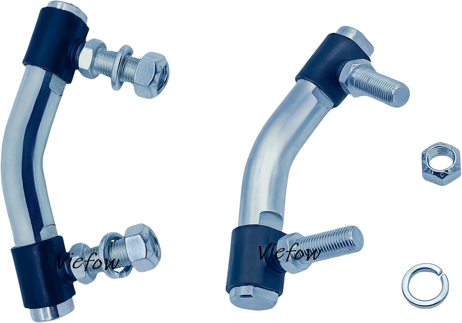 Adjustable Steering Drag Link Kit for Craftsman Poulan Pro Lawn Tractors | Replaces 436884 436885 436887 532436884-87; fits Husqvarna Craftsman Poulan Pro; adjustable kit with 2 sector gear dust caps