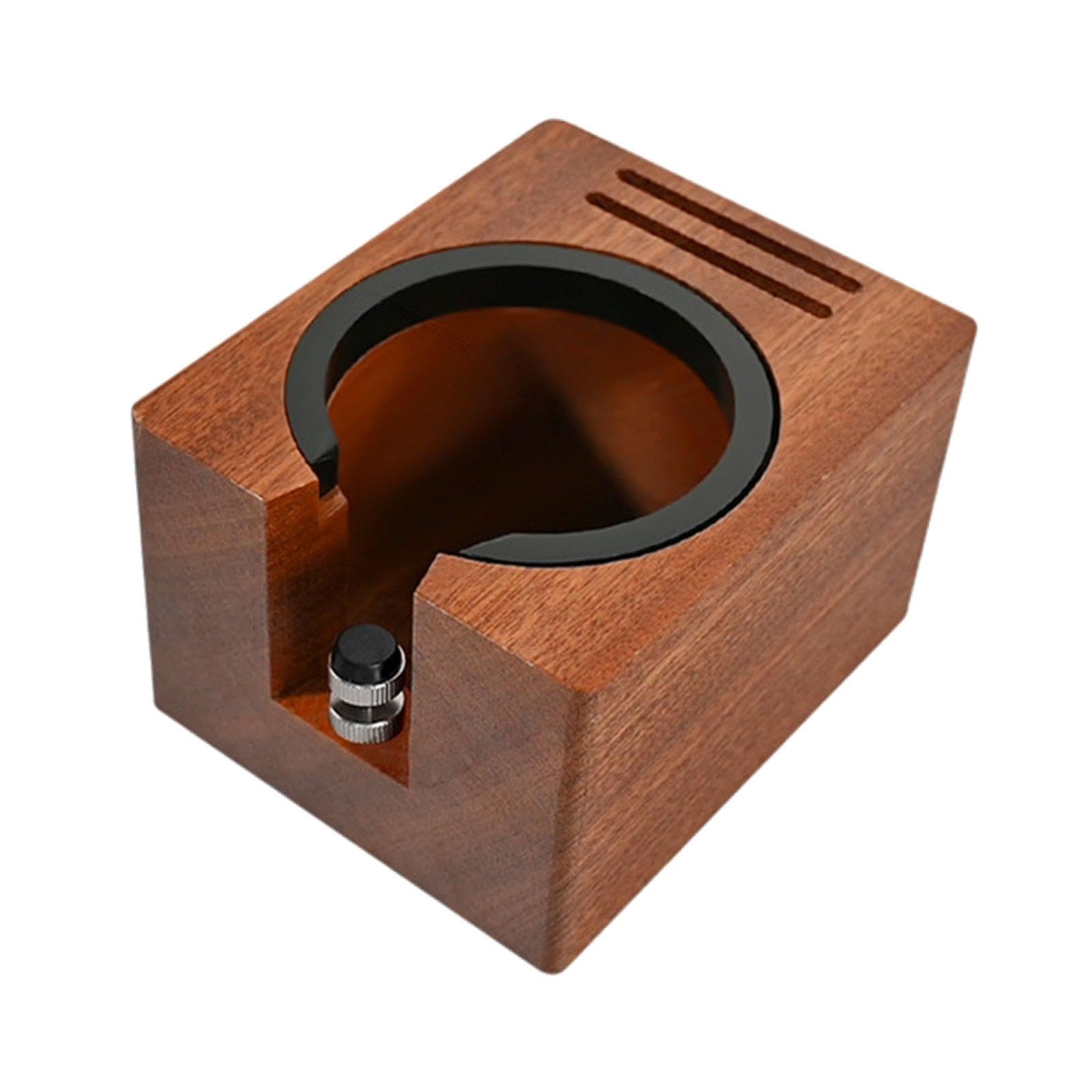 Estación de Prensado de Café Y Portafiltros de Madera como de Organización de Herramientas de Café con Soporte para Prensador de Espresso para, Sin Barril, Individual