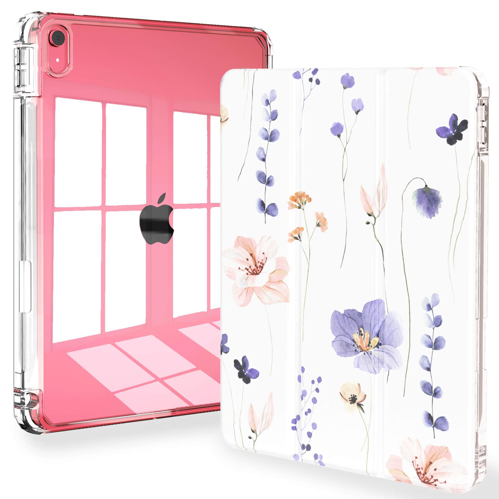 Feams for iPad (A16) 11th Generation Case 11 Inch 2025, iPad 10th Generation 10.9 Inch 2022, Slim iPad A16 Case Clear Back Cover with Pencil Holder &
