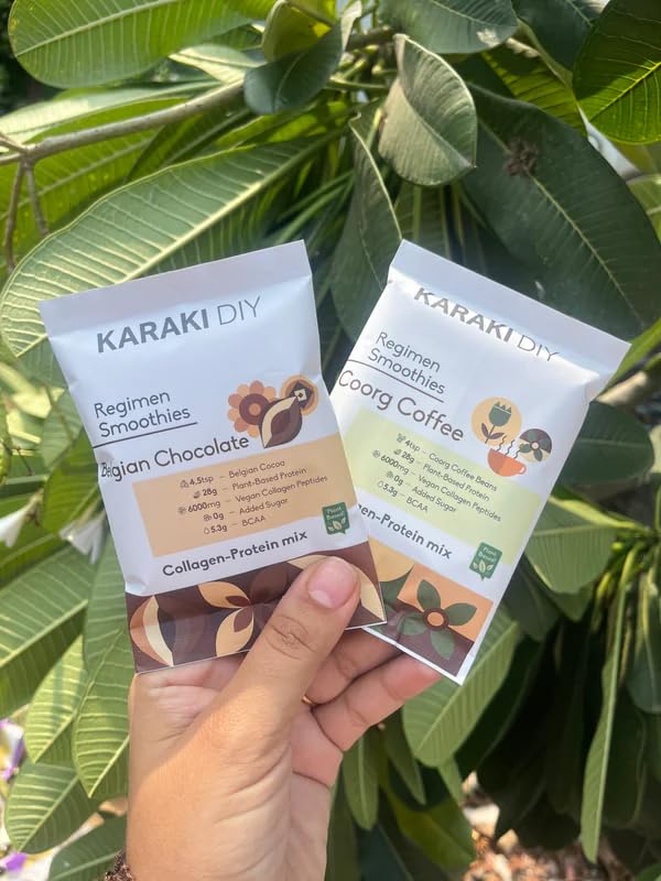 Image of Vegan Collagen Protein Powder | Coorg Coffee - Classic Flavour | Pack of 45g | 28g Protein per Serving | 6000mg Collagen Peptides, BCAA & Essential Amino Acids | UNISEX
