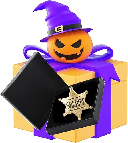 Miniatura 6 de Insignias del sheriff de marca, insignia del sheriff del metal para las niñas y adultos, insignia del chaleco de la policía occidental, insignia del