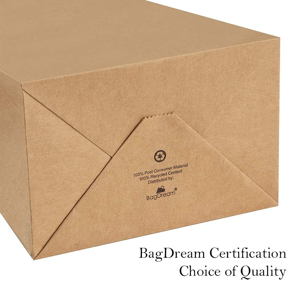 Bеѕt Cуbеr Mоndау 🔥 BagDream Kraft Paper Bags 5.25x3.25x13 Inches 50Pcs Wine Bags Paper Gift Bags Kraft Bags Retail Bags Brown Paper Wine Bags with Handles Bulk Chеареѕt 🛒 BagDream Kraft Paper Bags 5.25x3.25x13 Inches 50Pcs Wine Bags Paper Gift Bags Kraft Bags Retail Bags Brown Paper Wine Bags with Handles Bulk