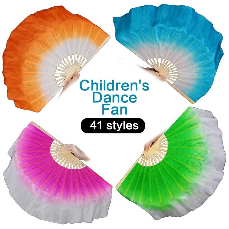 Velos de abanico de danza del vientre para niñas, ideal para festivales de fin de curso 3