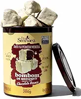 Bombom de Brownie Zero Açúcar com Cobertura Chocolate Branco 200G