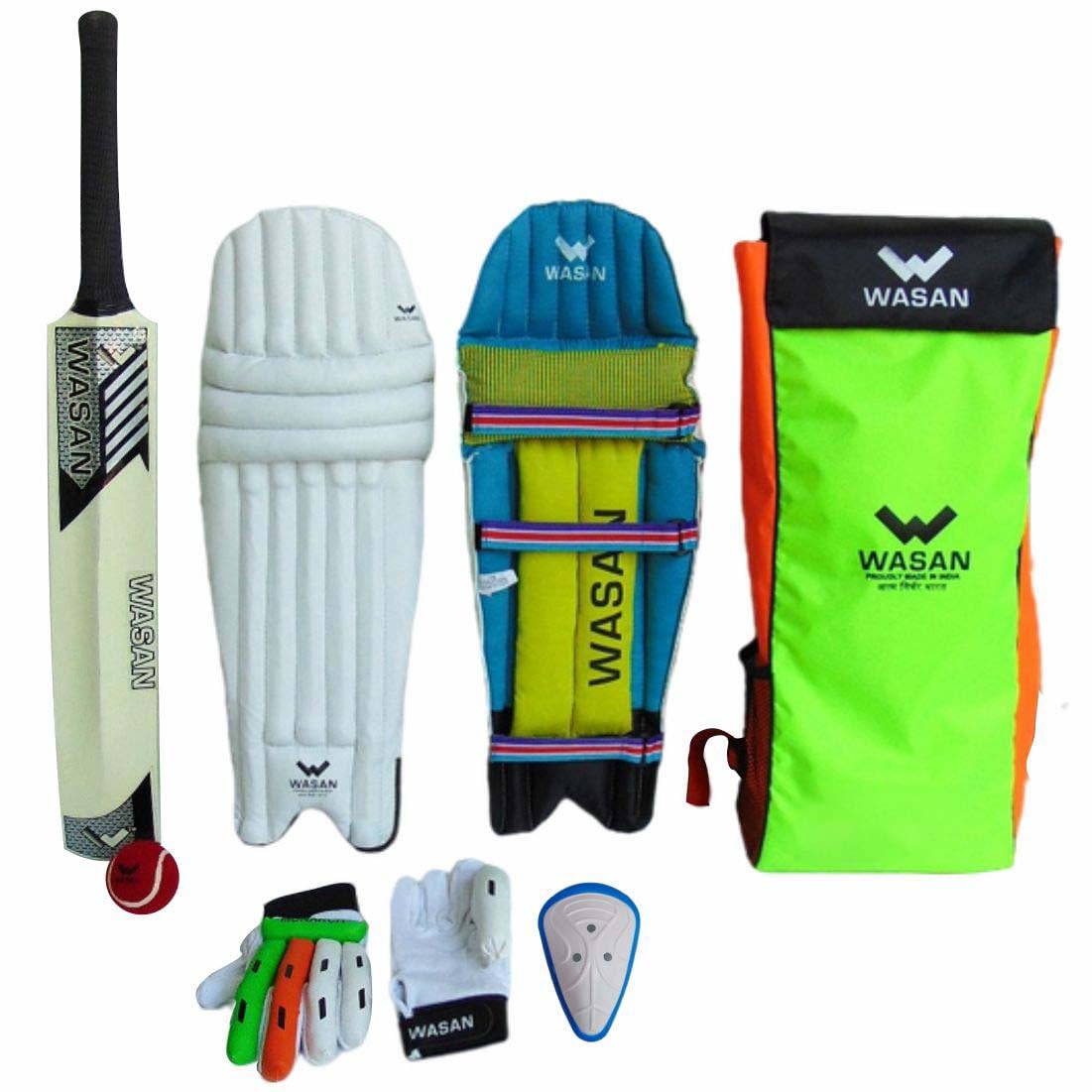 WASAN Complete Cricket Kit with Special Bat Pocket, Back Pack with Straps (Ideal for 10-16 Years), Sz. Youth (B0D83XZNDR) Amazon Price History, Amazon Price Tracker