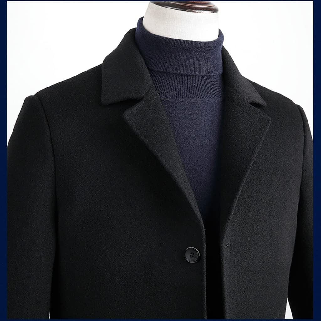 Double-sided Tweed Coat Men's Medium-length Paragraph Down Lining Winter Thickening Jacket