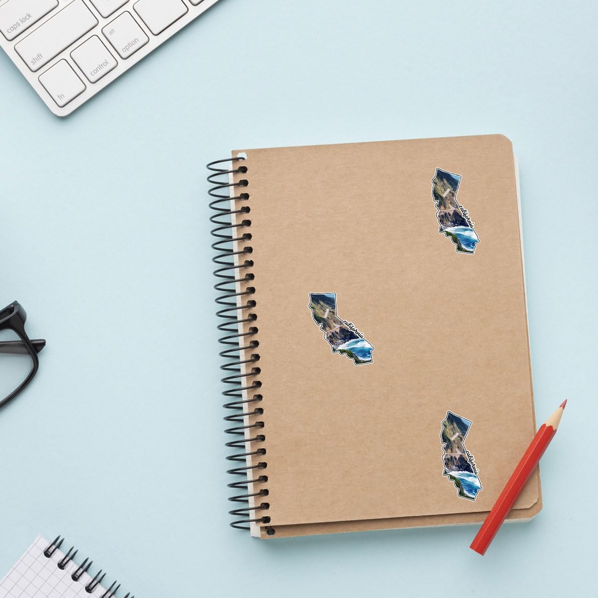 3 Pcs California Landscape Sticker – Scenic West Coast Nature Vinyl Decal Waterproof for Laptop, Water Bottle, Car, Travel Journal – Gift for California Lovers and Outdoor Adventurers – 3 Inch - Image 8