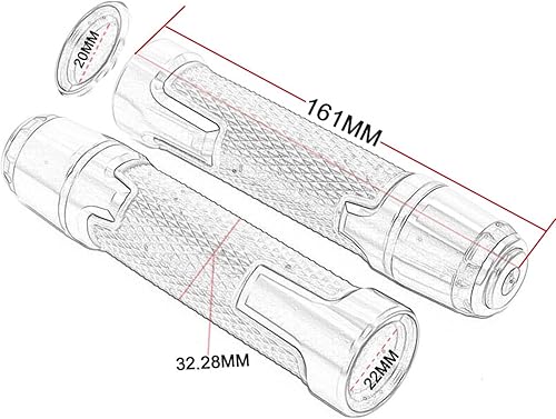 Miniatura 3 de ELLOIN Brake Clutch Levers Handlebar Grips Motorcycle Clutch Levers Handlebar Grips Ends for Yamaha FZ FZS FAZER16 2008-2018 Brake Levers Handle