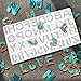 Outgeek DIY Casting Mold, Backward Number Alphabet Jewelry Casting Mold Letter Reversed Jewelry Making Mold Backward DIY Sugar Cake Craft Casting Mirror Mould