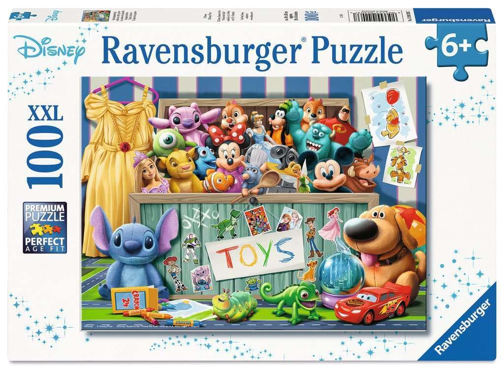 Ravensburger Kinderpuzzle - 12004203 Disney Pixar Multicharacter - Disney Puzzle für Kinder ab 6 Jahren, mit 100 Teilen im XXL-Format