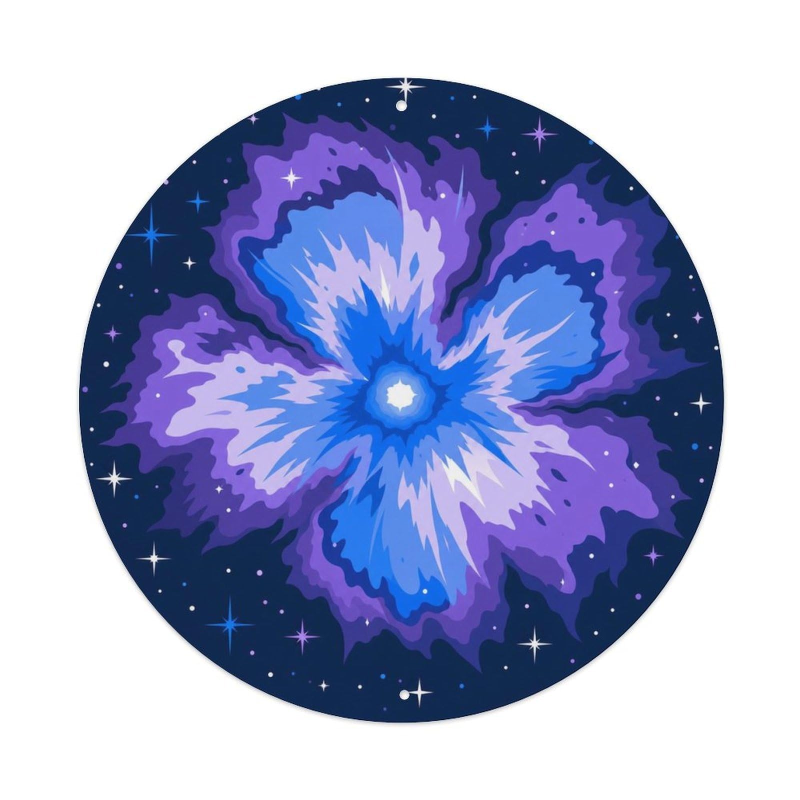 Okngb Style Vintage Space Iris Nebula Stellar Survey Science Cosmic Metal Tin Sign Plaque Wall Decor For Cafe, Man Cave, Club Bar, Office, Home Garden Round Metal Poster 8X8inch