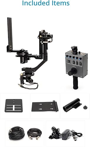 Miniatura 7 de PROAIM Spin-3 Cabezal de inclinación motorizado de 3 ejes2 ejes con controlador de joystick de 12 V para grúa de horca de cámara. Carga útil de 33.1