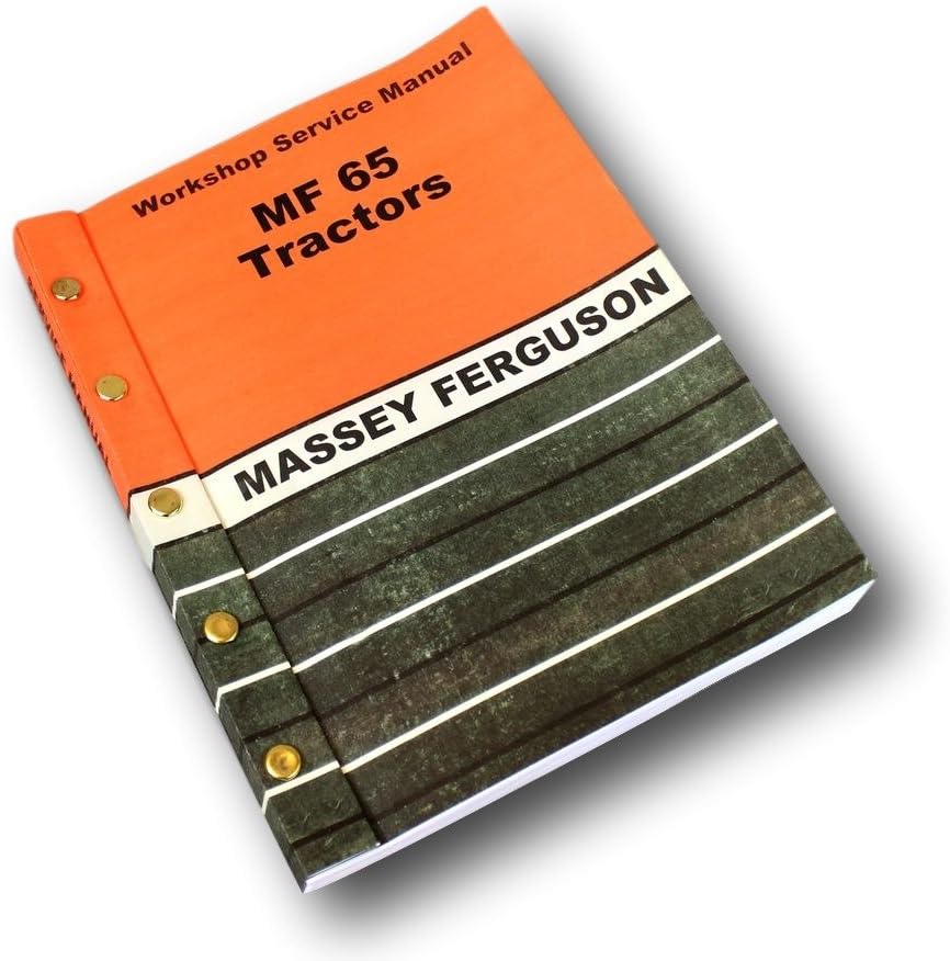 Massey Ferguson Mf 65 Tractor Service Manual Technical Repair Shop Workshop