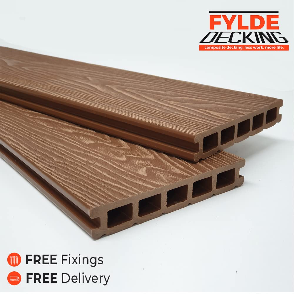 Fylde Decking Sample 3.6m Composite WPC Decking Boards Deep