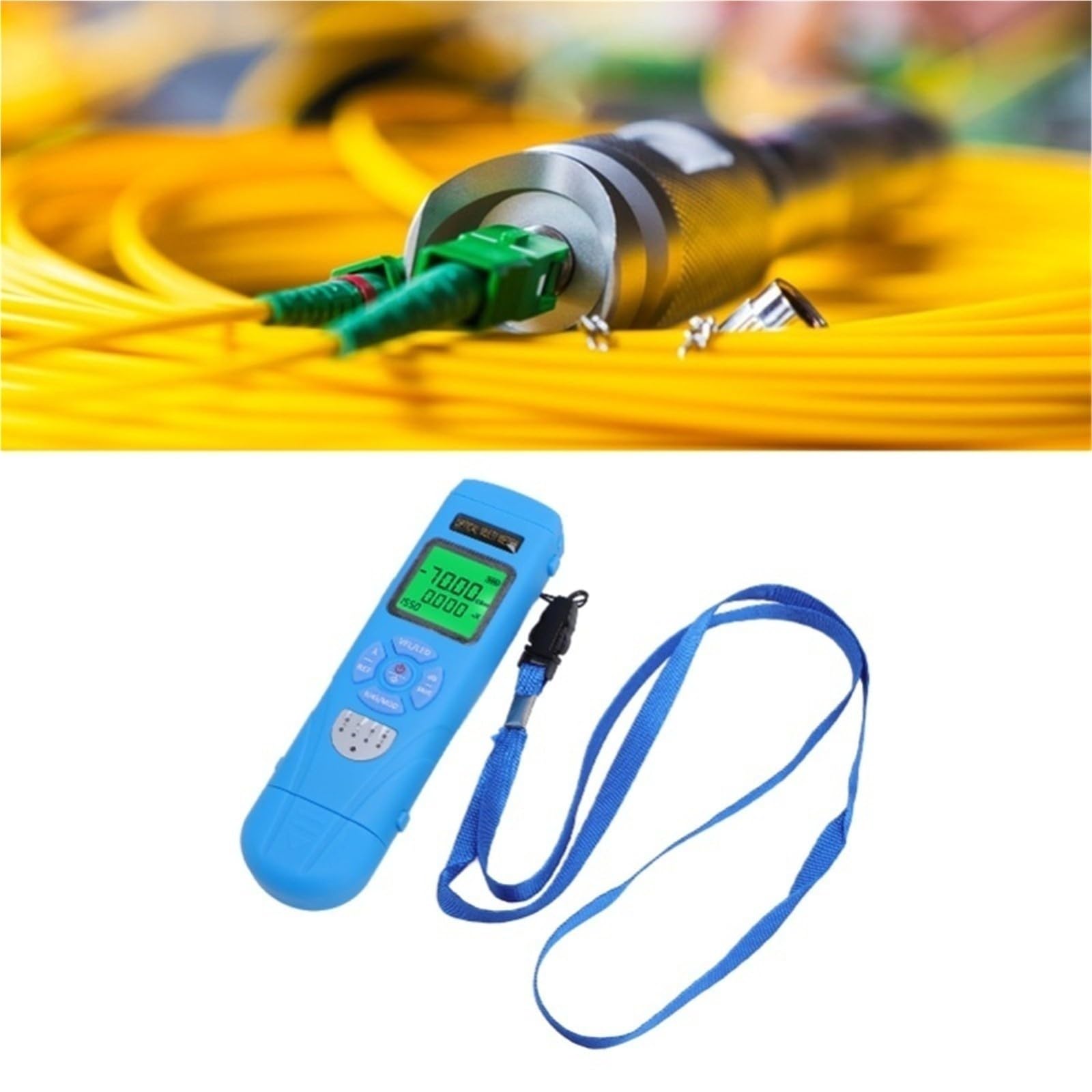 Tester per fibra ottica, Misuratore di potenza Rete via cavo RJ45 OPM Localizzatore visivo guasti 15 km Tester per fibra VFL REF