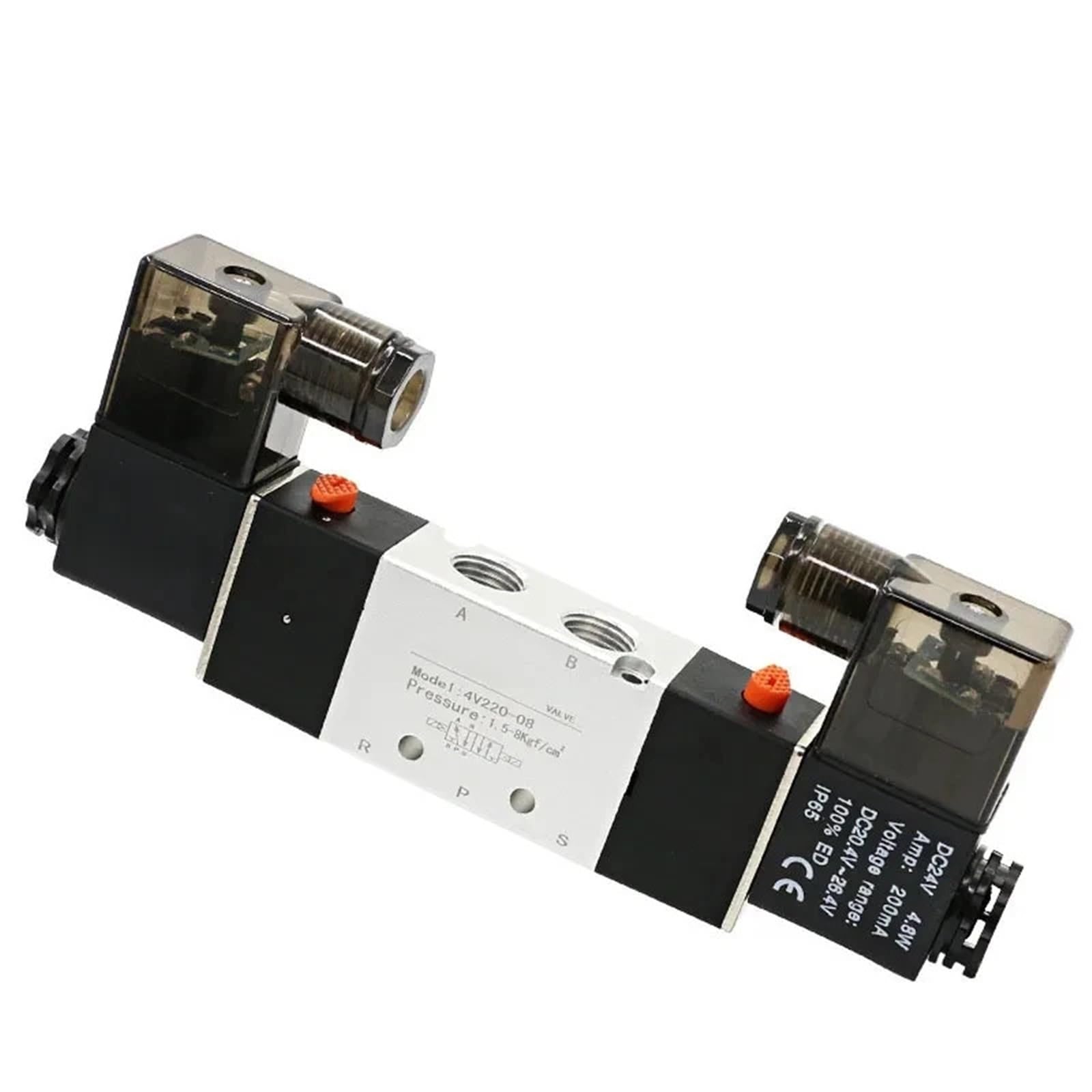 Électrovanne pneumatique 220V 1/4 pouce 5/2 voies pour distributeur d'air comprimé