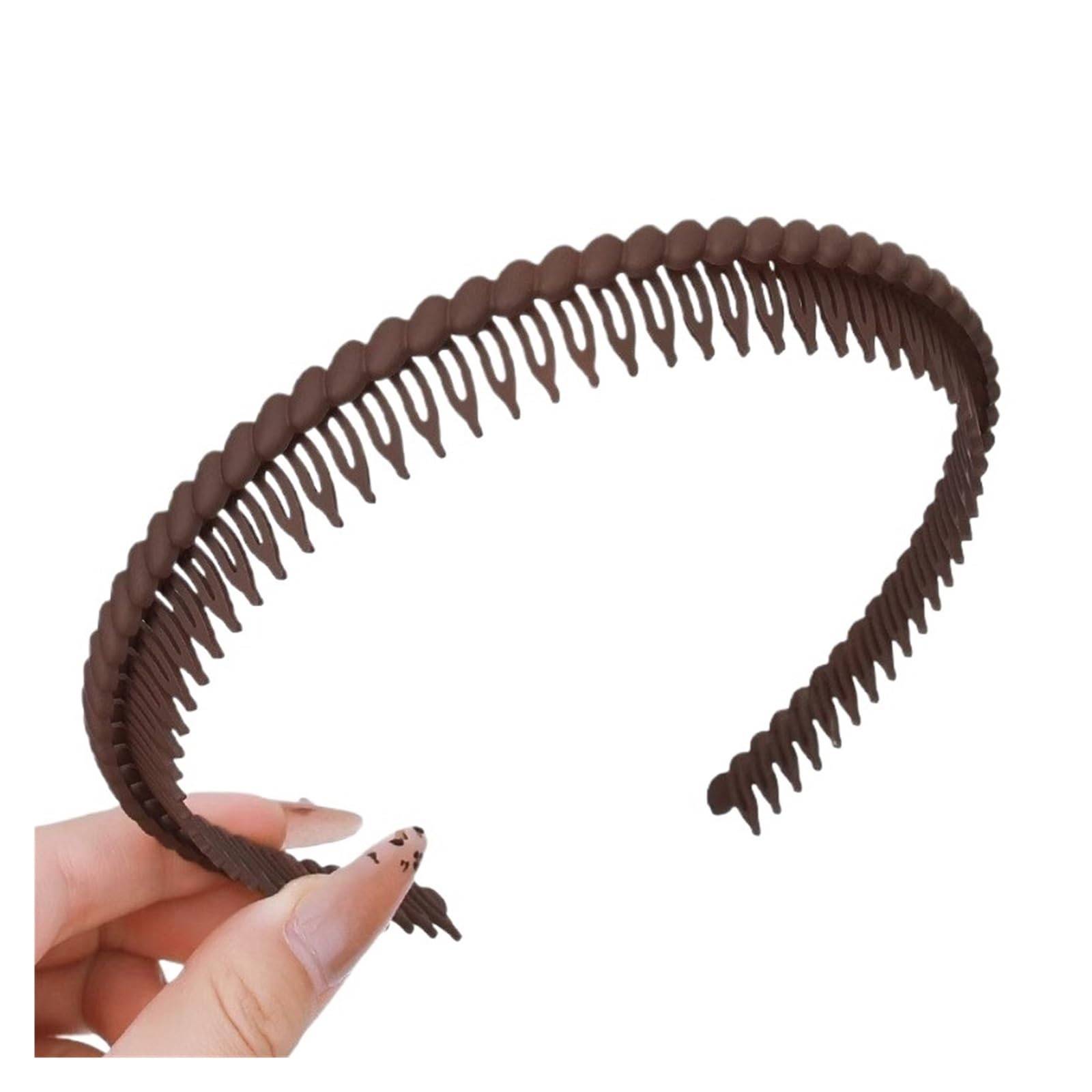 6pcs Toothed Anti-slip Plastic Hairband Para Mujer
