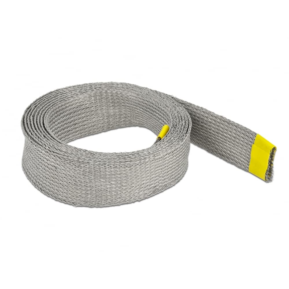 Geflechtschlauch zur EMV Abschirmung dehnbar 2 m x 25 mm