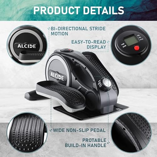 Gallelife Under Desk Elliptical Machine,Compact Seated Elliptical With Non-Slip Portable Exercise Equipment With Display Monitor And Adjustable Resistance For Home Office #TOP2